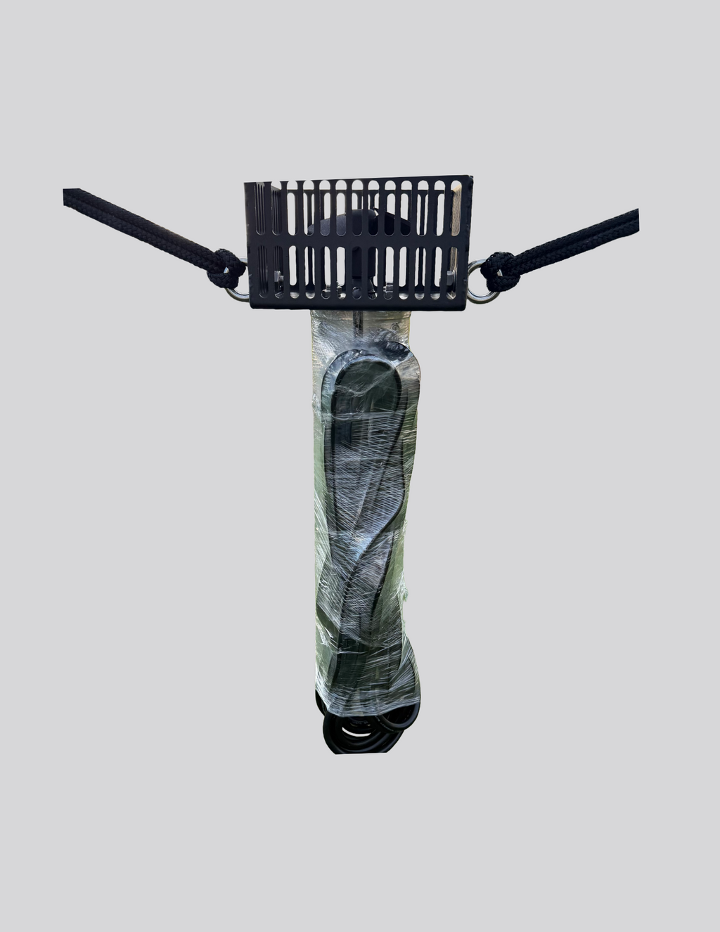 Front view of Perma-X Dock De-Icer with suspension ropes