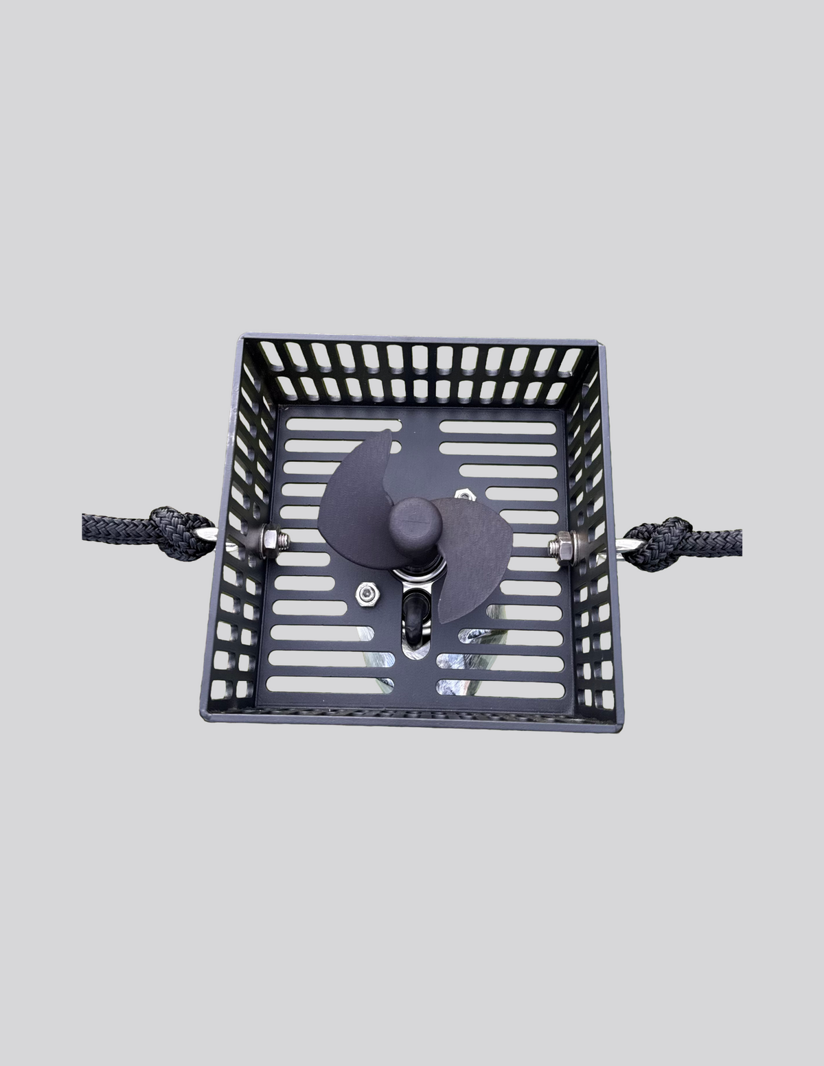 Overhead view of protected propeller