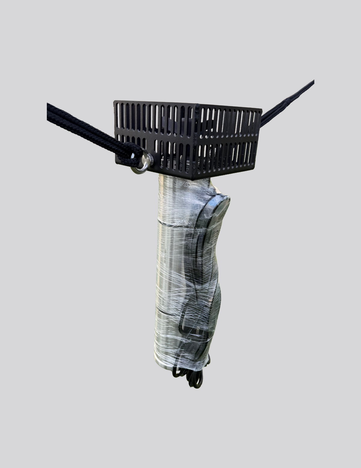 Side view of suspension ring and motor guard